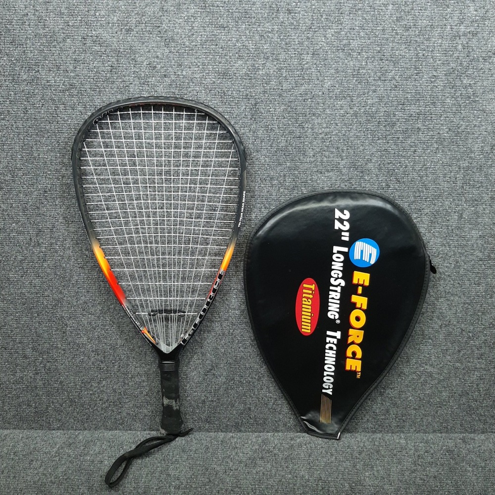 E-Force Racquetball Racquet Bedlam 170 Power Lite 3 5/8 Black Orange Tri Carbon